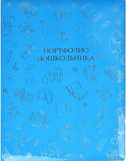 Портфолио школьника, формат А4, твёрдый переплёт с поролоном, тиснение фольгой