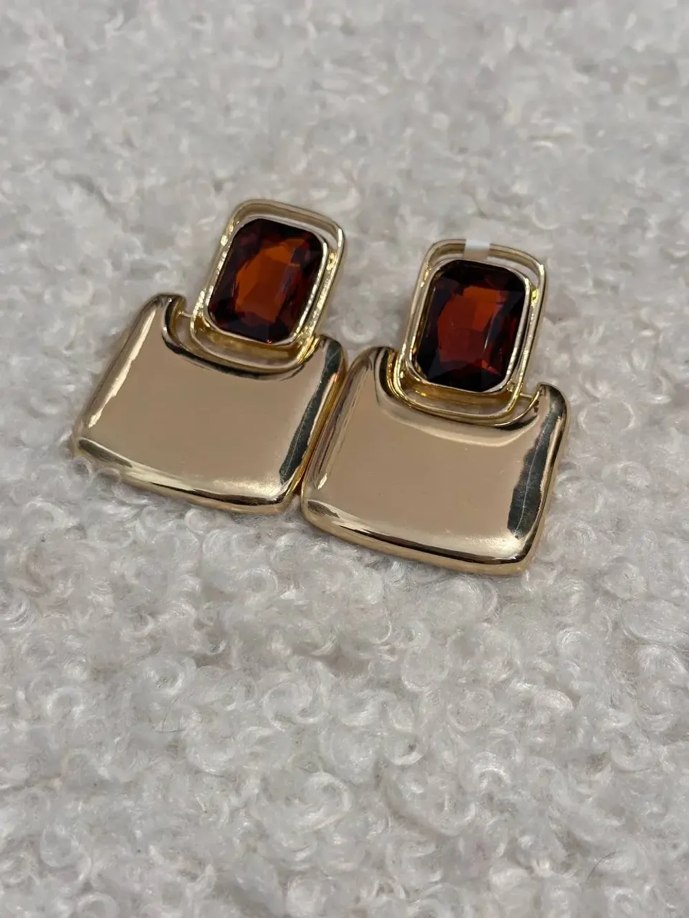 Серьги под золото