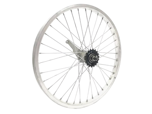 Колесо 24" заднее, ал. серебр. обод, 36Н., 1ск., торм. вт. ShunFeng