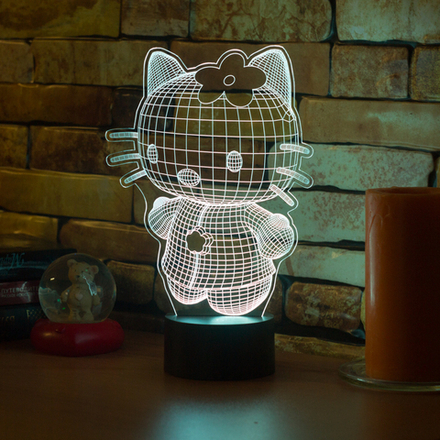 3Д-светильник "Hello Kitty" 3D