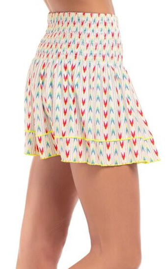 Теннисная юбка Lucky in Love Desert Vibes Long Arrowhead Smocked Skirt - разноцветный