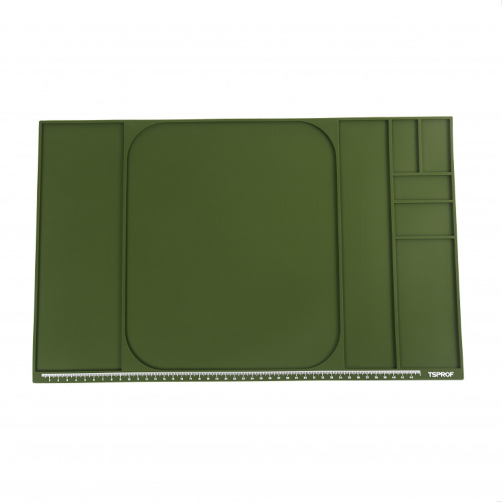 Коврик TSPROF XL для сборки, разборки, заточки ножей (зеленый)