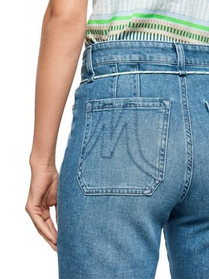 Marc Cain Джинсы укороченные с поясом в виде шнурка