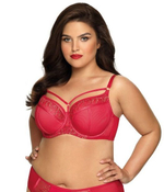 Бюстгальтер Margot с чашками plus size на тонком поролоне (Размер: 95H) (Цвет: красный)