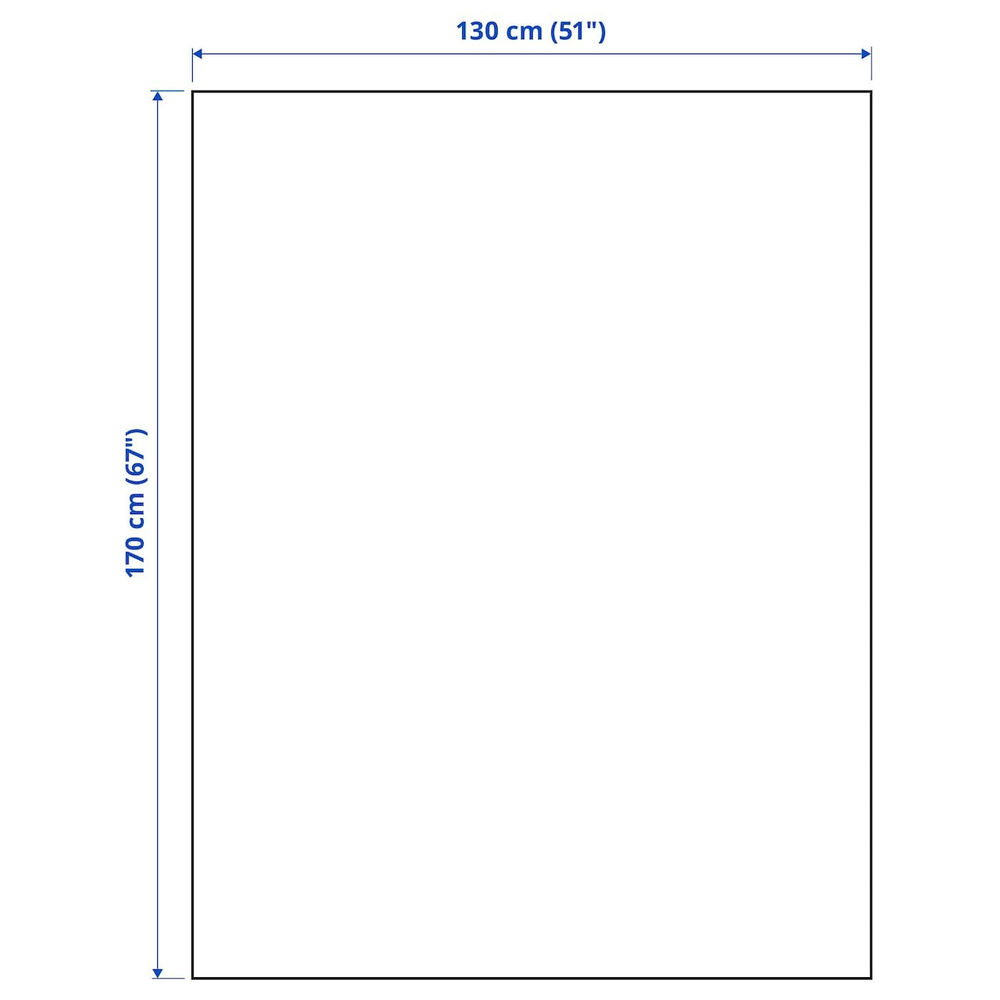 IKEA MYRULL  (ИКЕА МЙРУЛЛ)  -  Одеяло, светло-коричневое, 130x170 см