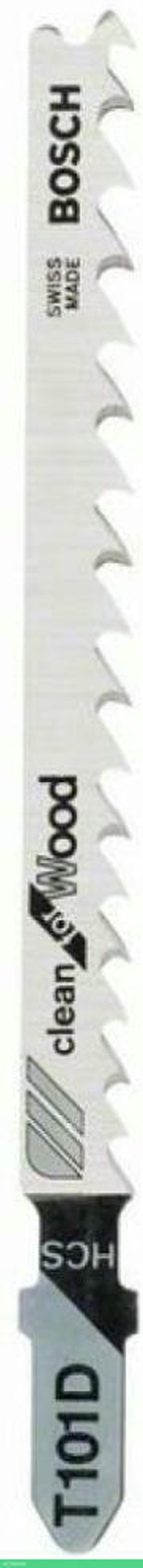 Набор пильных полотен Bosch T101D 5 штук Clean for Wood 2608630032
