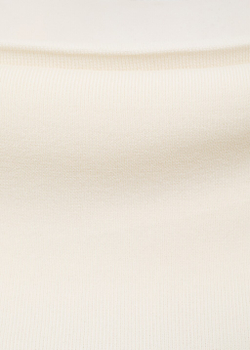 Трикотажный топ без бретелей