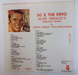 Винтажная виниловая пластинка LP Danny Mirror and The Jordanaires 50 X The King Elvis Presleys Greatest Songs (Румыния 1985)