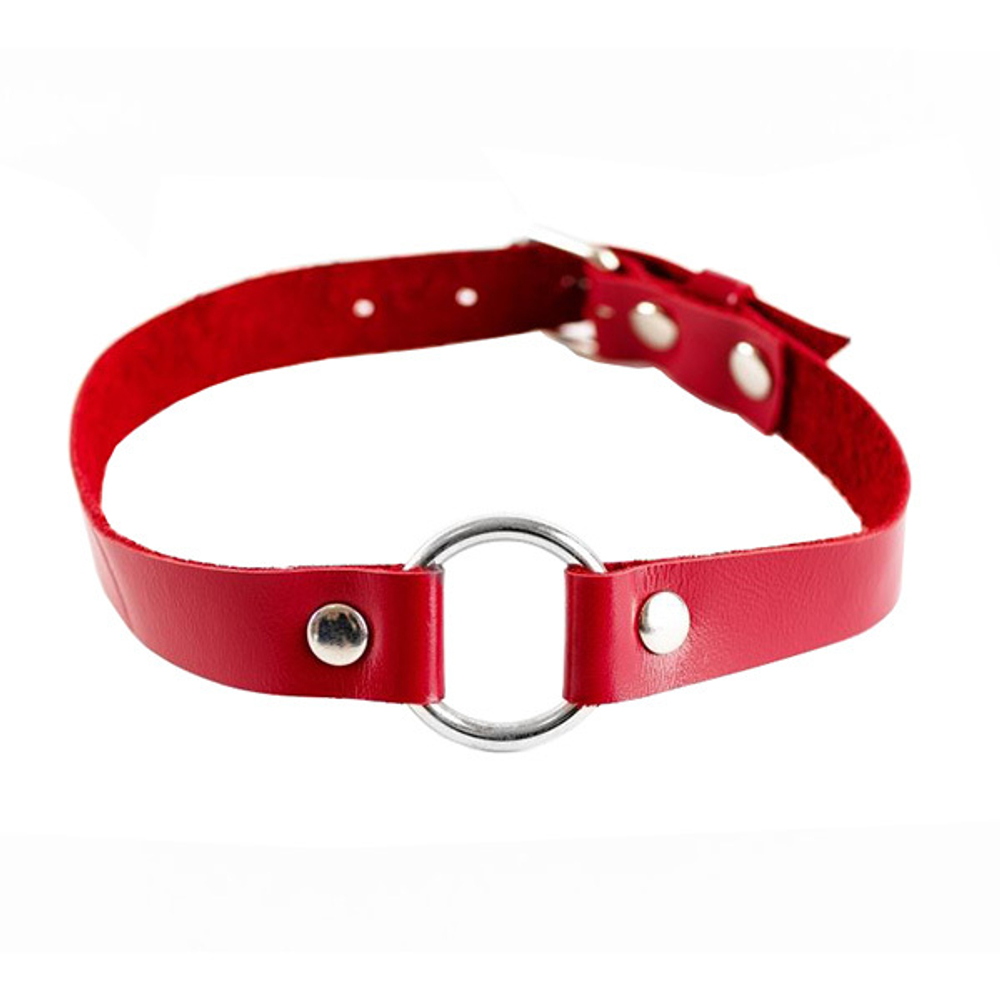 Красный чокер из натуральной кожи БДСМ Арсенал Valentine's Day Arsenal 20012