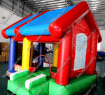 Батут "Домик в деревне с крышей" 3.5*3*2.7 м