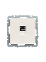 BRITE Розетка компьютерная RJ45 кат.5E РК10-БрЖ жемчуг IEK