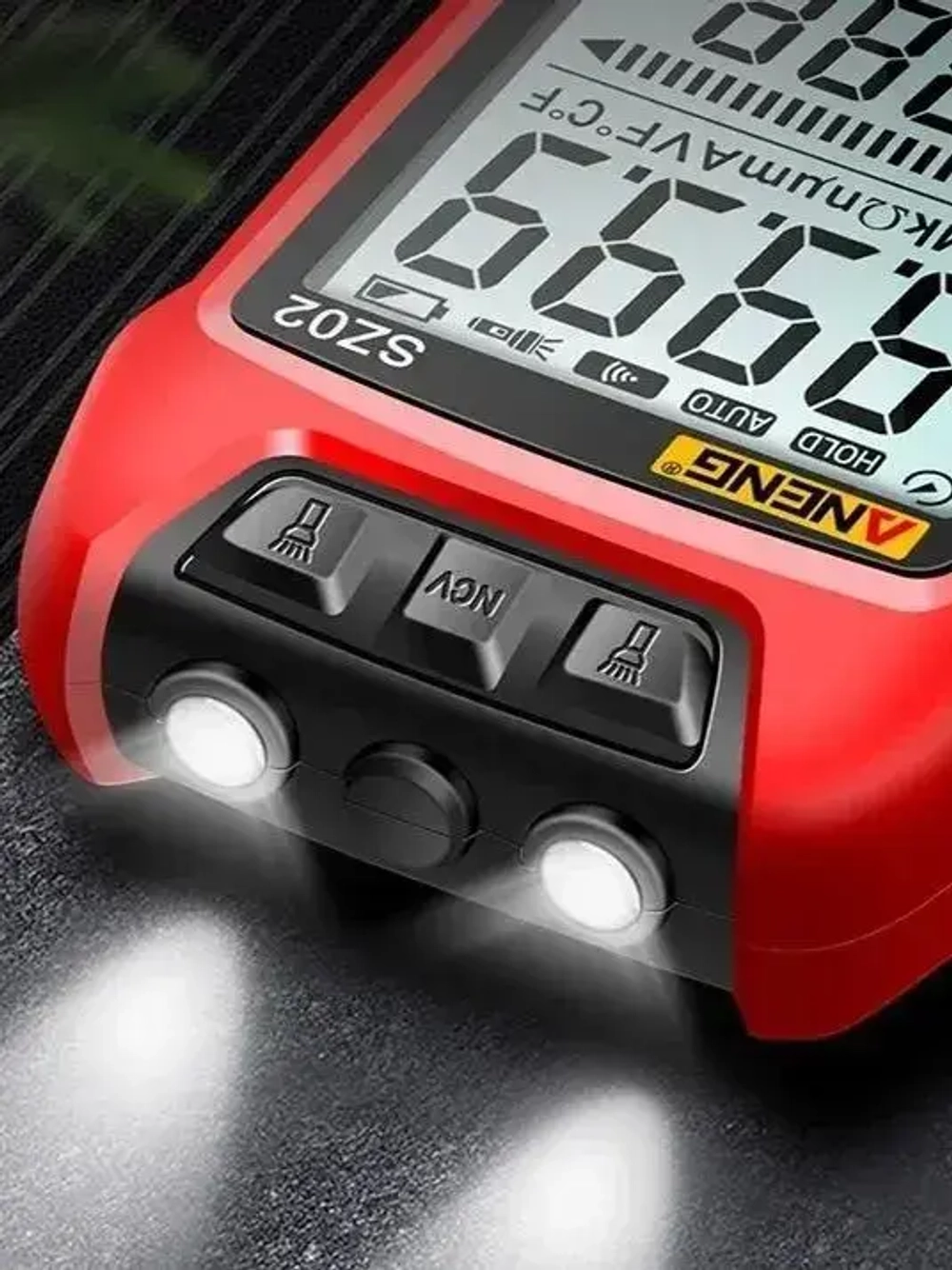 Мультиметр цифровой с прозвонкой автомобильный автоматический тестер электрический с термопарой