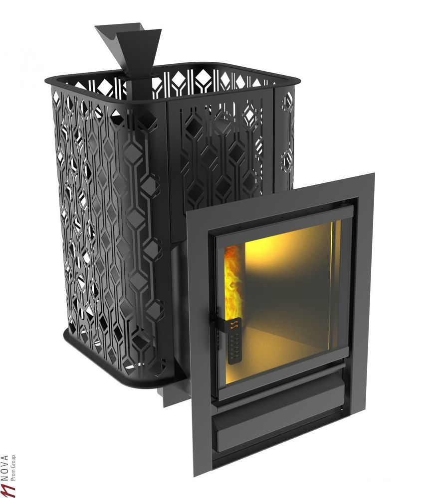 Печь для бани Black Stove Varna 16 (закр. каменка) AISI 430