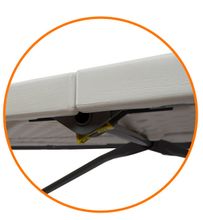 Стол-книжка пластиковый разборный бело-серый