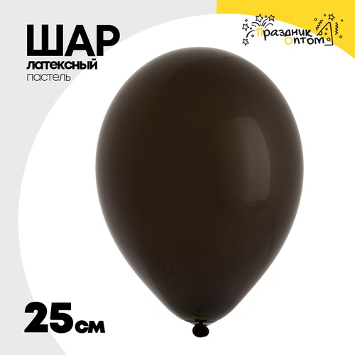 Шар латексный Пастель 25 см (Черный)