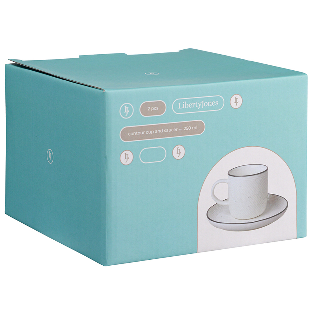 Набор чайных пар contour, 250 мл, 2 шт.