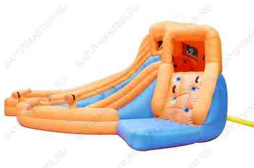 Батут для детей на дачу "Оранжевая долина" 6,65*5,4*3 м