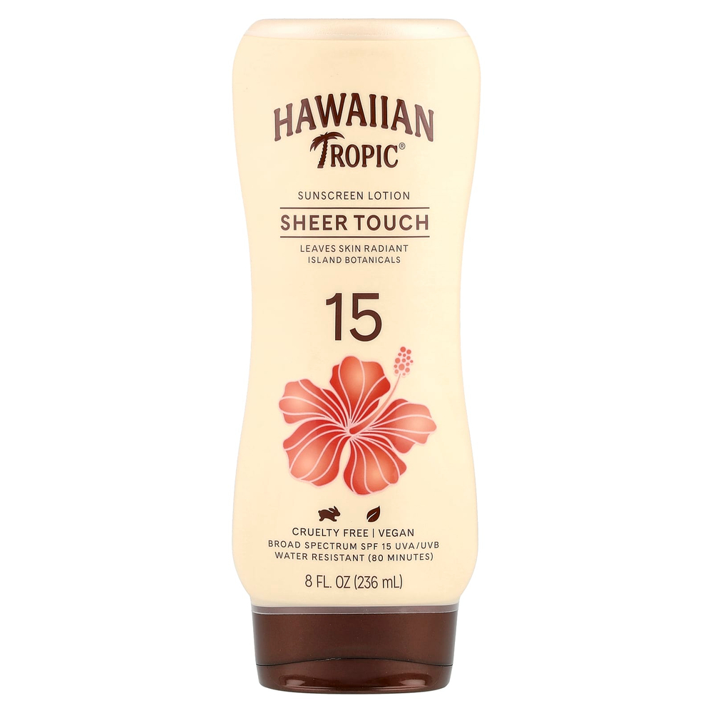 Hawaiian Tropic, Sheer Touch, солнцезащитный лосьон, SPF 15, 236 мл (8 жидк. Унций)