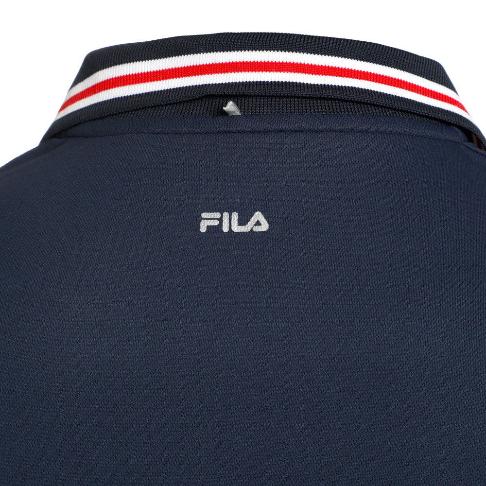 Мужское теннисное поло Fila Core Button Piro Polo Men - Dark Blue, Red