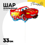 Шар Фольгированный Машина Тачка (Красный)