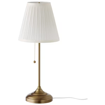 АРСТИД ARSTID Настольная лампа 55 см, латунь/белый