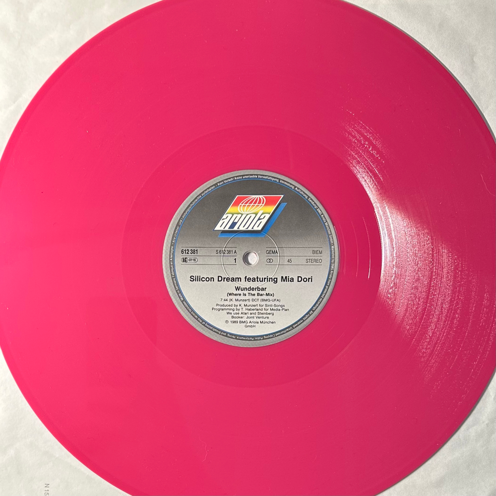 Silicon Dream Featuring Mia Dori ‎– Wunderbar (Германия 1989г.) Pink 12", 45 RPM