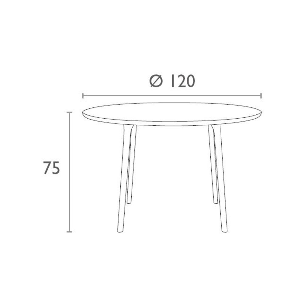 Стол пластиковый Siesta Contract Maya 120, белый