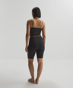 OYSHO Легинсы-велосипедки Comfortlux с высокой посадкой длиной 25 см, черный