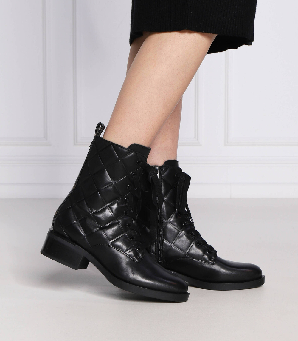 Кожаные ботильоны taelin Guess - черный(FL8TEL FAL10)