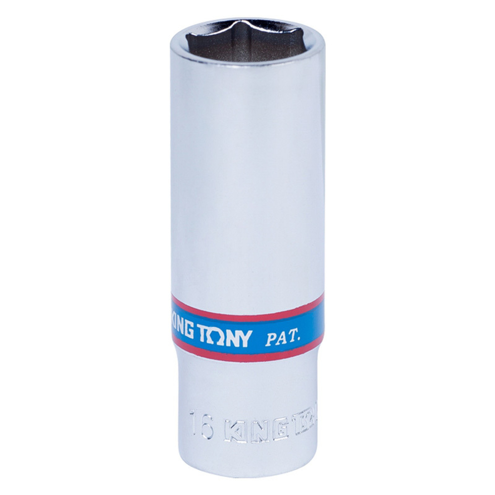 Головка торцевая глубокая шестигранная 3/8&quot;, 16 мм KING TONY 323516M