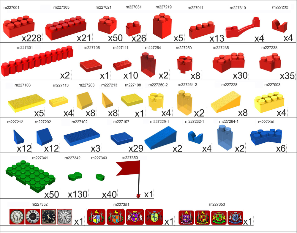 Конструктор Leco Замки GigaBloks 7,5"