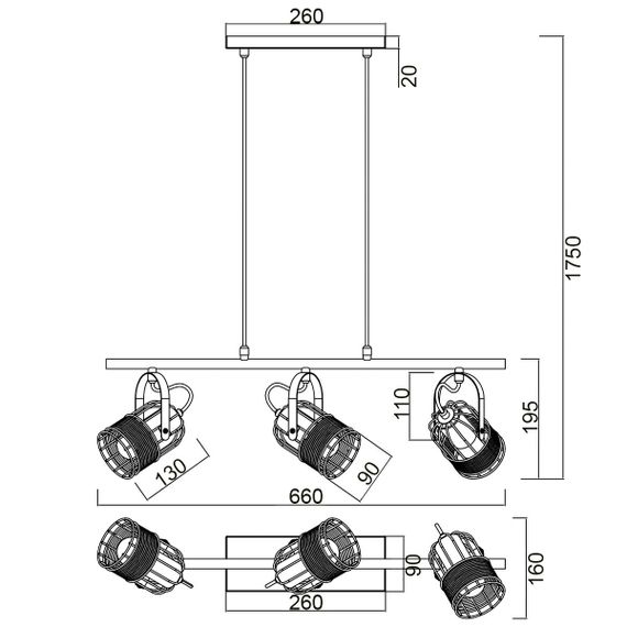 Подвесной светильник Vele Luce Extra VL6472P23