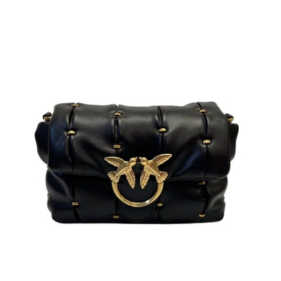 MINI LOVE BAG PUFF PINCHED - black