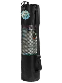 Чехол для йога-коврика 68 × 25 см (для коврика толщиной до 8 мм), цвет чёрный