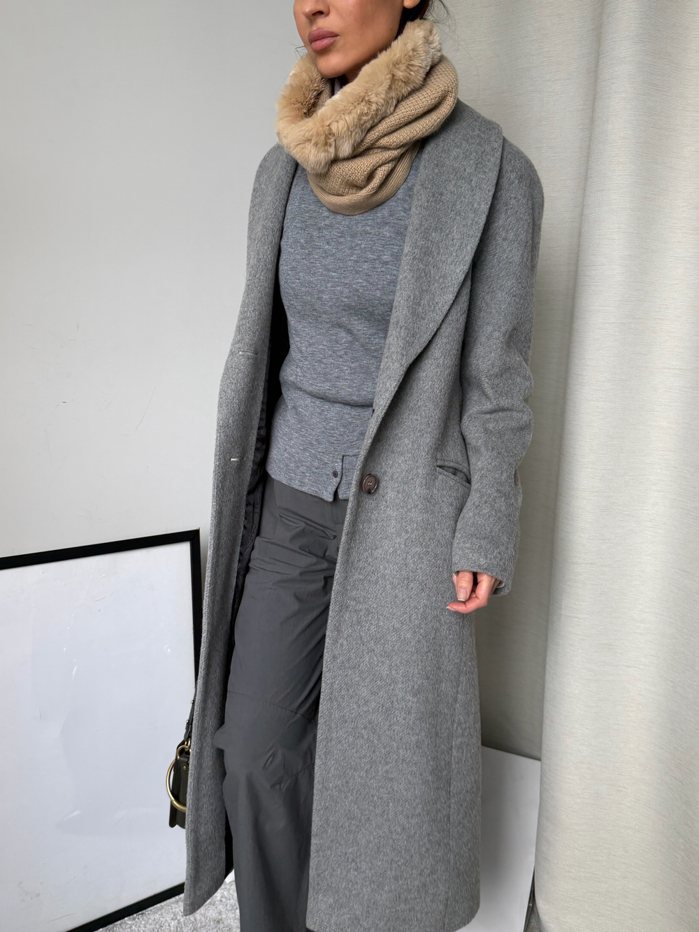 Кашемировый шарф-снуд Loro Piana, S