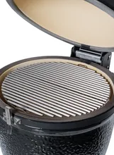 Керамический угольный гриль Diamond Egg Legend Deep Black, 46 см, чёрный, с ножками и столиками