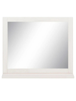Настенное зеркало Веста, 60х51,8 см из сосны, белый воск
