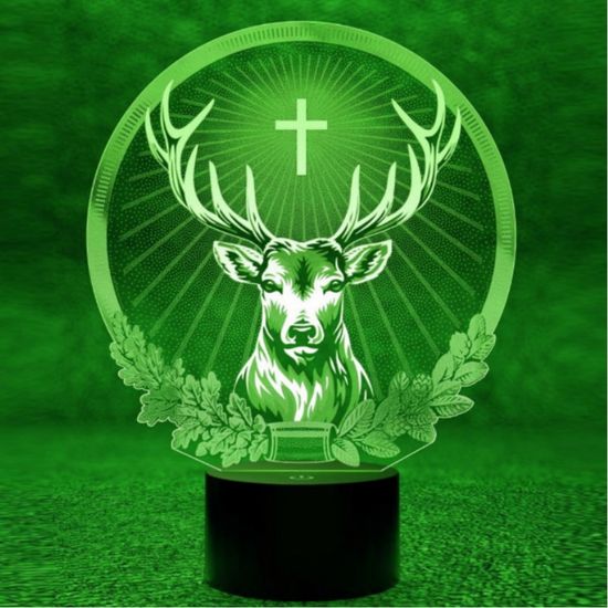 3D лампа Jagermeister, Егермейстер.Олень с крестом