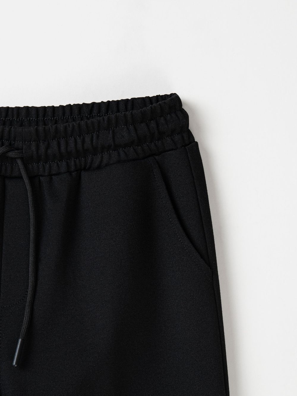 Брюки прямые для мальчика "Черные" 7+