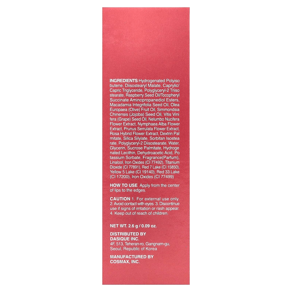 Dasique, чистая вода, блеск для губ, оттенок 06 Fade Rose, 2,6 г (0,09 унции)