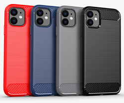 Чехол для iPhone 11 цвет Red (красный), серия Carbon от Caseport