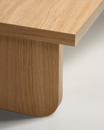 Oaq Журнальный столик из шпона дуба с натуральной отделкой 140 x 75 см