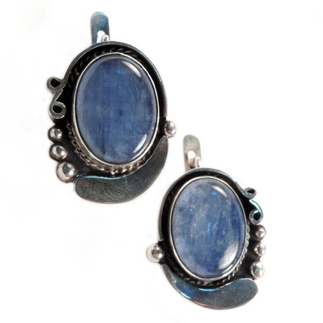 Серьги "Эрмитаж" кианит