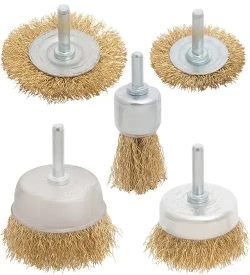 Набор щеток-крацовок для дрели и шуруповёрта. Корщетка металлическая для удаления ржавчины.