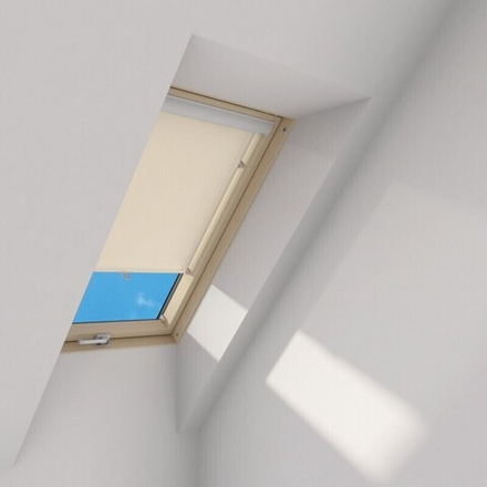 Рулонная штора на крючках FAKRO 114х140 Бежевая (007)