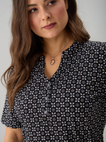 Блузка БЛ-122/ришелье-черный