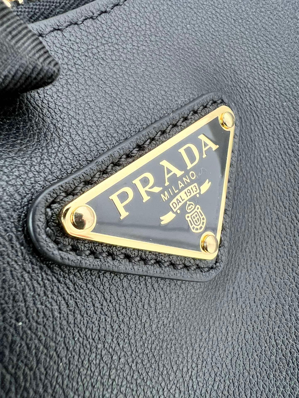 Prada Arque Large Leather Shoulder Bag 39 cm