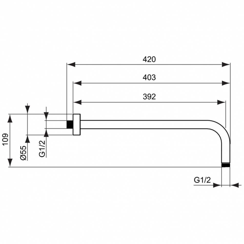 Комплект для встройки 7 в 1 Ideal standard CERATHERM C100 PVD Магнит