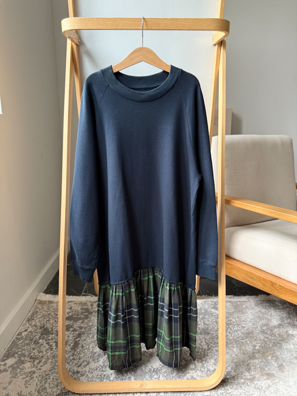 Хлопковое платье-толстовка Il Gufo , 164