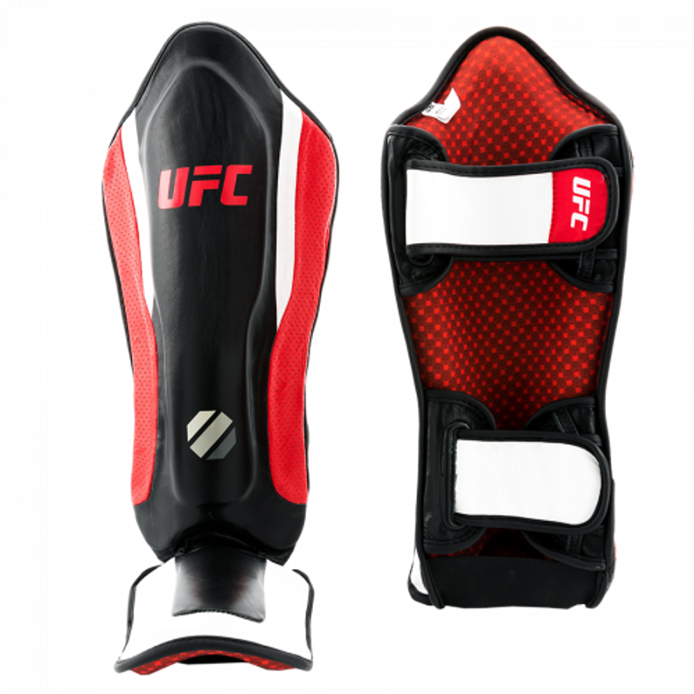 UFC Защита голени с защитой подъема стопы черная - L/XL